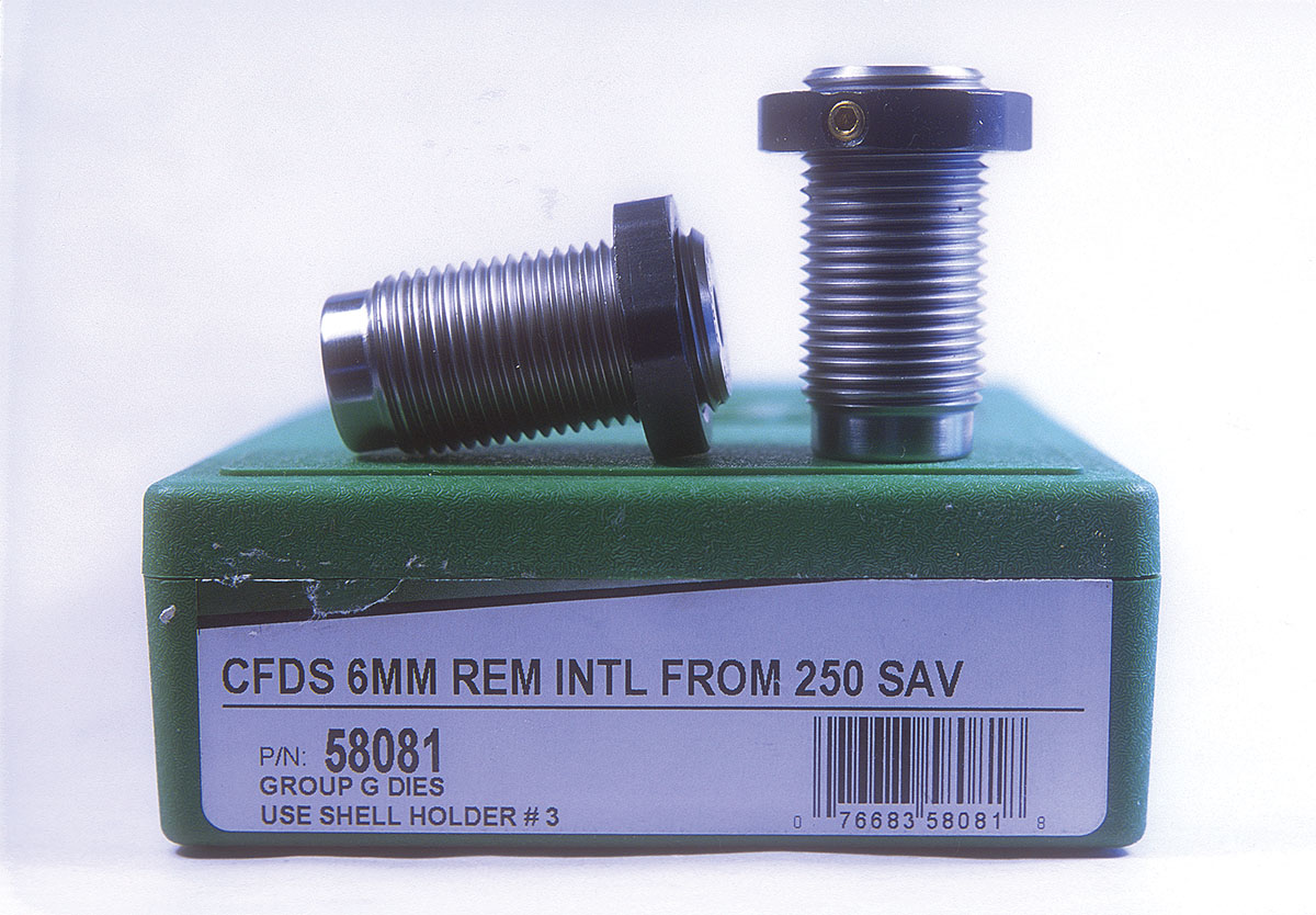 RCBS 6mm Remington International form and trim dies are available.